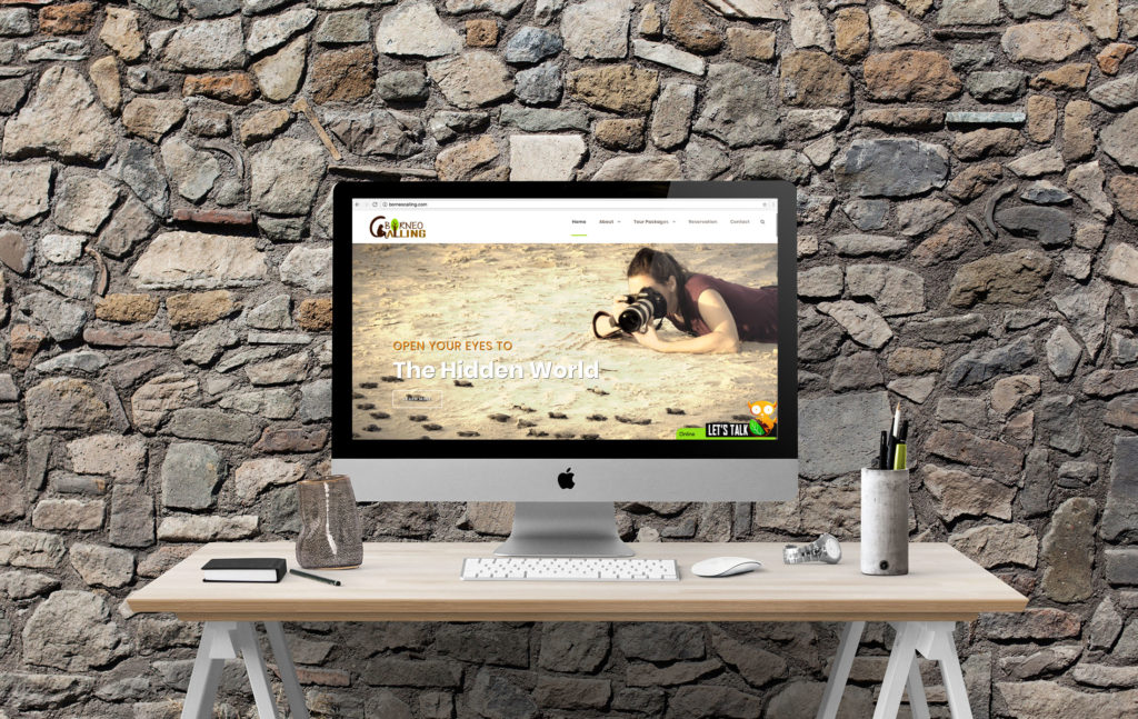 Boreneo Calling Website - Desktop View