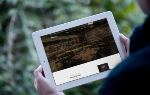The Winery SG Website - Tablet View
